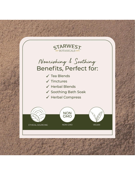 Polvo de Raíz de Bardana Orgánica Starwest Botanicals 0.45 kg