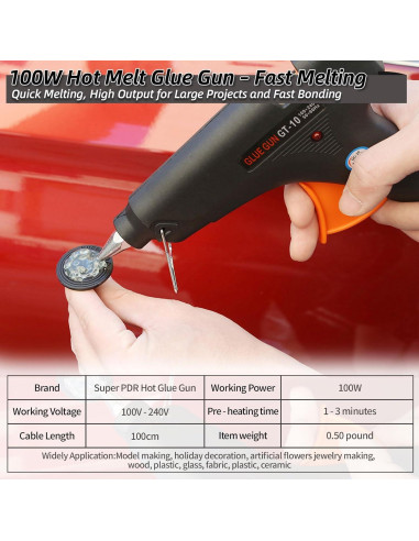 Kit de Reparación de Abolladuras Super PDR 93 Piezas