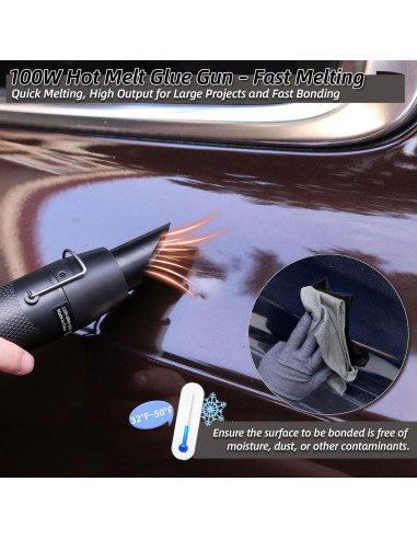 Kit de Reparación de Abolladuras Super PDR 93 Piezas