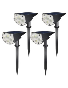 Focos Solares Himalayan Glow 20 LEDs IP65 Paquete de 4
