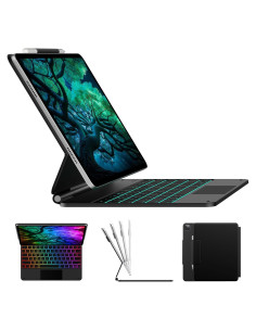 Funda Teclado Typecase para iPad Air 13 y Pro 12.9, Negro