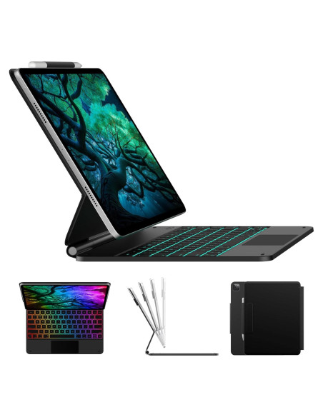 Funda Teclado Typecase para iPad Air 13 y Pro 12.9, Negro