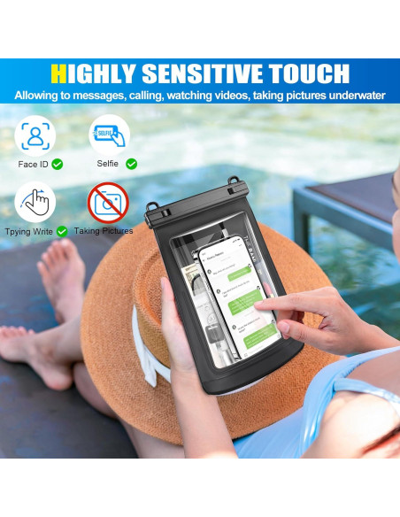 Funda Impermeable 2L JZOCON para iPhone y Galaxy - Flotante