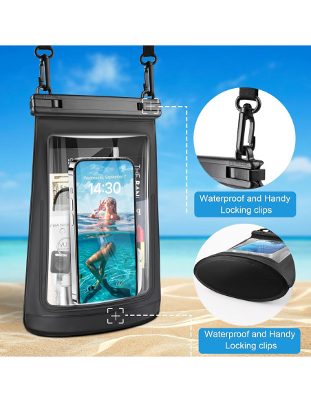 Funda Impermeable 2L JZOCON para iPhone y Galaxy - Flotante