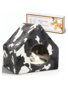 Casa Cueva para Gatos ComSaf - Refugio Lavable y Suave