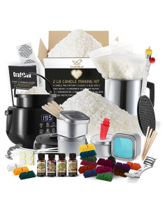 Kit de Fabricación de Velas CraftBud 58 Piezas con Olla Eléctrica
