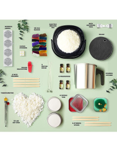 Kit de Fabricación de Velas CraftBud 58 Piezas con Olla Eléctrica 2