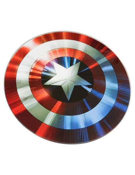 Tabla de Cortar Capitán América Marvel 29.85 cm Vidrio Templado
