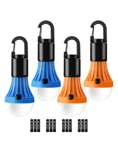 Linterna LED Lepro para Camping, 3 Modos, 4 Paquetes