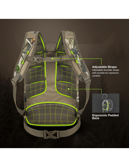 Mochila de Caza TIDEWE 25L Impermeable y Ergonómica