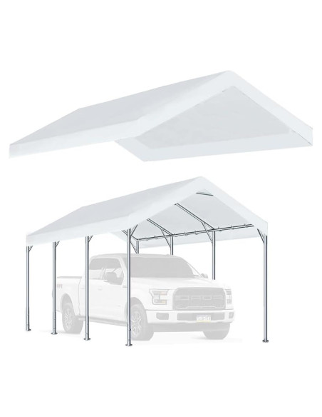 Cubierta de repuesto para carport Genérico 3.66x6.10m blanca
