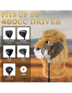 Cubierta de Golf LZFAN León para Driver Peluche Divertido 2