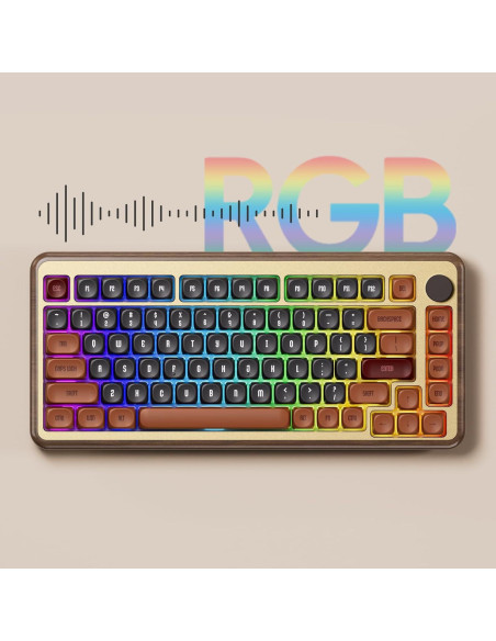 Teclado Mecánico Akko MU02 75% RGB Inalámbrico Otoño