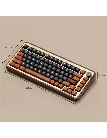 Teclado Mecánico Akko MU02 75% RGB Inalámbrico Otoño