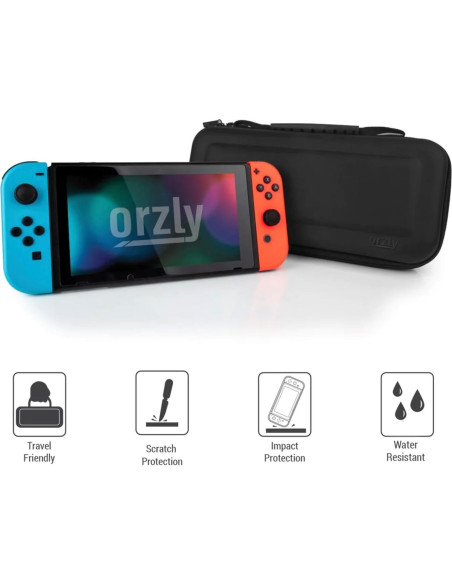 Funda Orzly para Nintendo Switch y Switch OLED - Negra
