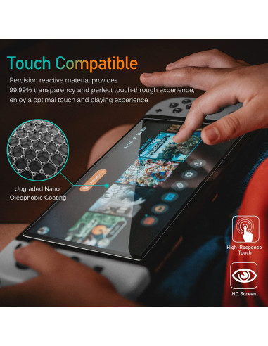 Protector de Pantalla Vidrio Templado iVoler para Switch OLED 7''