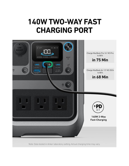 Estación de Energía Portátil Anker SOLIX C300 288Wh 300W Estación de Energía Portátil Anker SOLIX C300 288Wh 300W