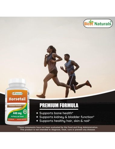 Cápsulas de Cola de Caballo 440 mg - 180 Unidades - Mejores Naturales