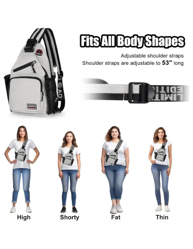 Bolsa Cruzada VALUEQLO Unisex Multifuncional con Auriculares