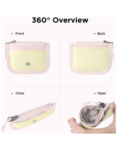 Billetera delgada Babysun con RFID y anillo para llaves 2