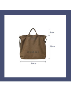 Bolsa de mano UICIOP de lona para mujeres 44x38x14 cm 2