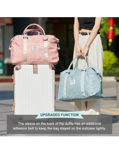 Bolsa de Viaje Duffel HYC00 Rosa 30L con Bolsillos 2