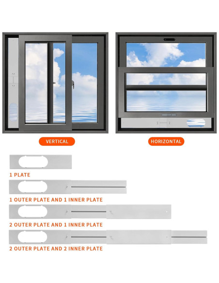 Kit Ventilación Ventana AC Portátil DSHFKLX 149,86 cm Kit Ventilación Ventana AC Portátil DSHFKLX 149,86 cm