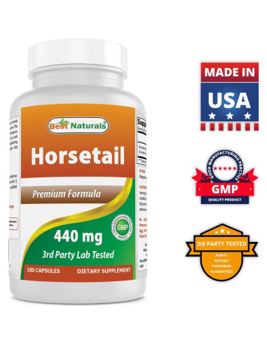 Cápsulas de Cola de Caballo 440 mg - 180 Unidades - Mejores Naturales