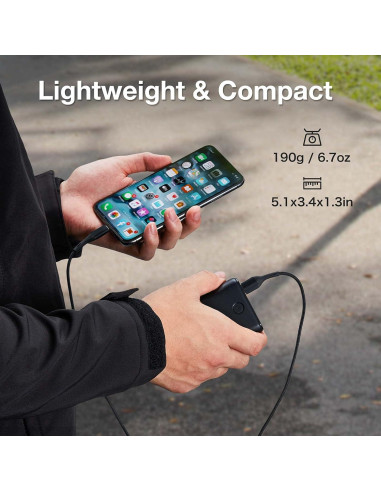 Batería Externa TIDEWE 10000mAh Cargador USB-C Doble Salida