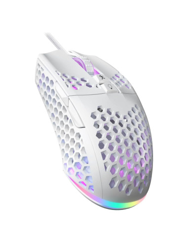 Ratón Gaming Con Cable SOLAKAKA SM900 Blanco 12800 DPI