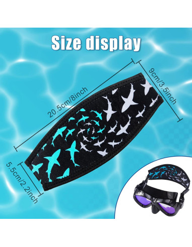 Cubiertas de Neopreno Frienda para Máscara de Buceo 4 Piezas