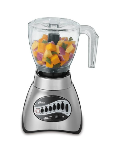 Licuadora Oster 16 Velocidades con Picadora y Jarra de Vidrio