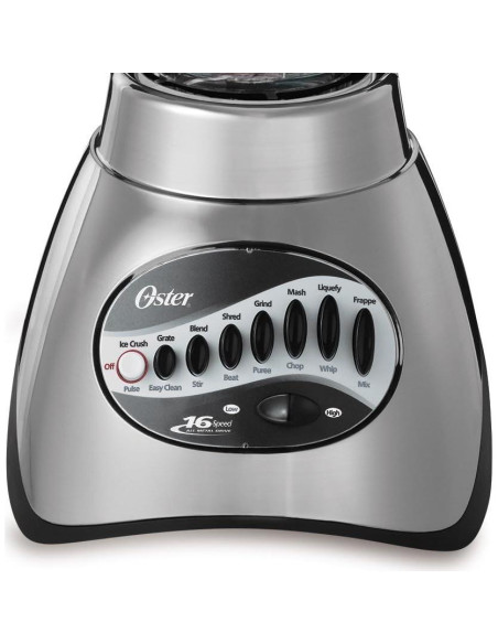 Licuadora Oster 16 Velocidades con Picadora y Jarra de Vidrio