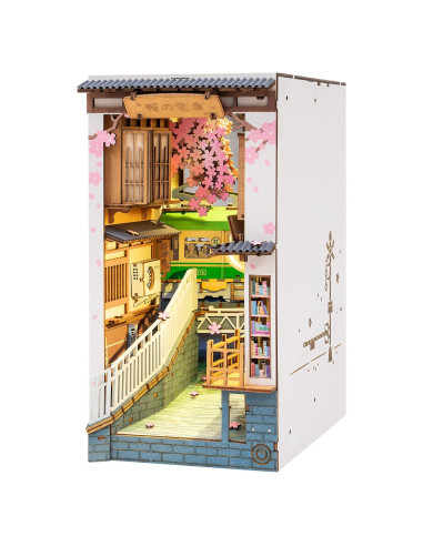 Rolife Kit Nook de Libros 3D Sakura Densya con LED