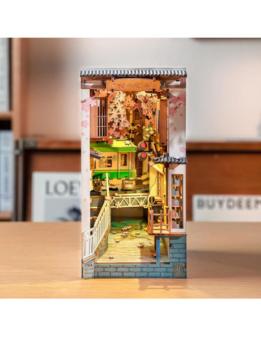 Rolife Kit Nook de Libros 3D Sakura Densya con LED