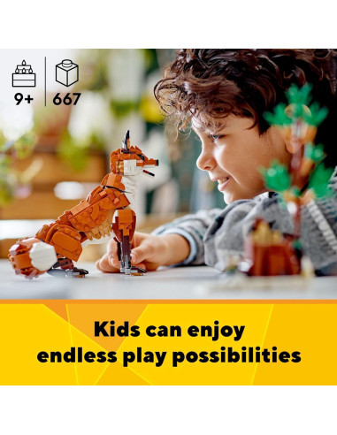 LEGO Creator 3 en 1 Animales del Bosque Zorro 667 Piezas