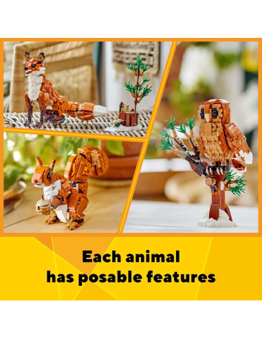 LEGO Creator 3 en 1 Animales del Bosque Zorro 667 Piezas
