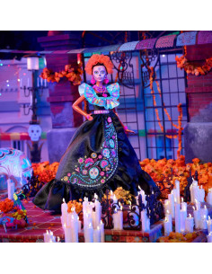 Muñeca Barbie Día de Muertos 2024 con Vestido Negro 2