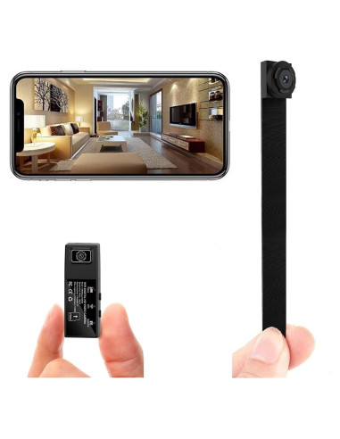 Mini Cámara Espía WiFi 1080P Portátil con Lente Extendida