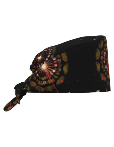 Gorro de Trabajo Transpirable YYHWHJDE para Chef y Enfermería Negro