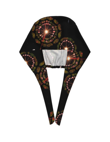 Gorro de Trabajo Transpirable YYHWHJDE para Chef y Enfermería Negro