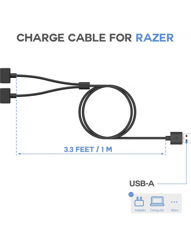 Cargador TUSITA para Gafas Razer Anzu - 1M Carga Rápida