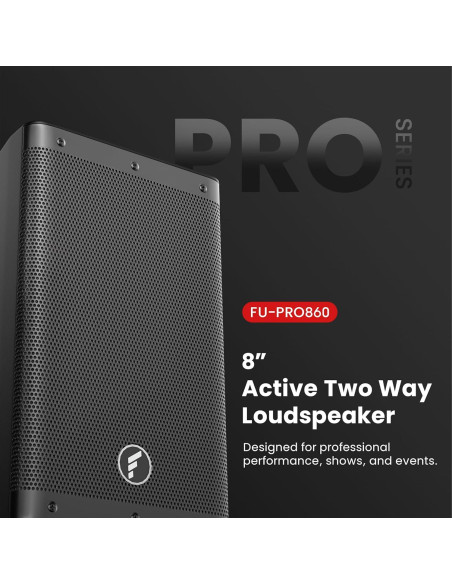 Altavoces PA FEUR FU-PRO860 8" 1000W Bluetooth DSP