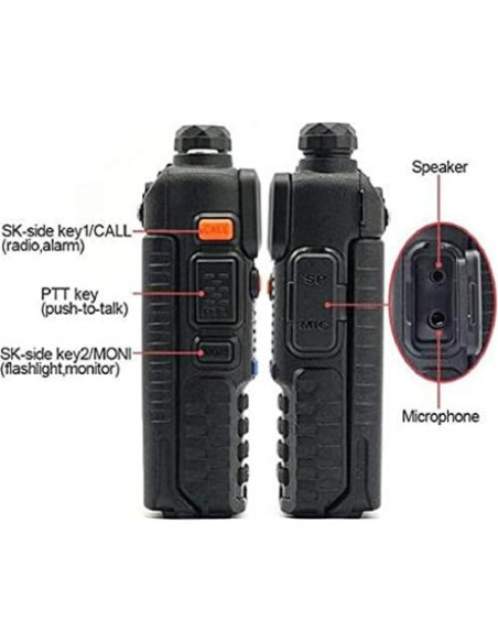 Radio Bidireccional Baofeng UV-5R Doble Banda 144-450MHz