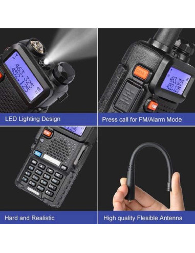 Radio Bidireccional Baofeng UV-5R Doble Banda 144-450MHz
