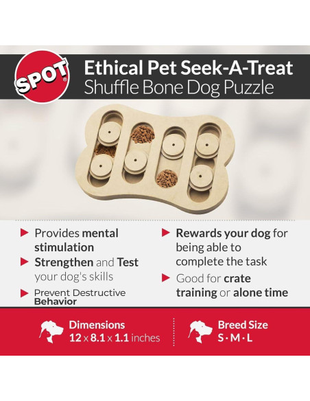 Juguete rompecabezas Seek-A-Treat de SPOT para perros