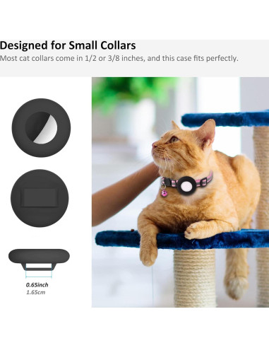 Soporte para Collar de Airtag SimpleThings, Silicona 2 Pzs