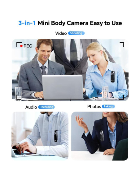 Cámara Corporal BOBLOV 007 Mini 64GB 1080P Portátil