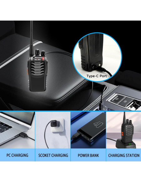 Walkie Talkies MaxTalker MT-8S Recargables 2 Pack