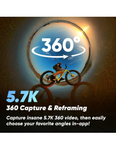 Cámara de Acción 360 Insta360 X3 5.7K HDR Impermeable 2